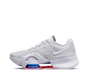 nike training air zoom superrep 3 sneakers white blue red